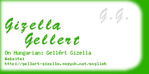 gizella gellert business card